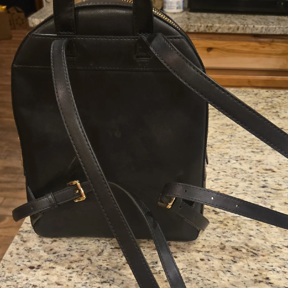 Michael Kors Black and Gold Backpack - Picture 4 of 8